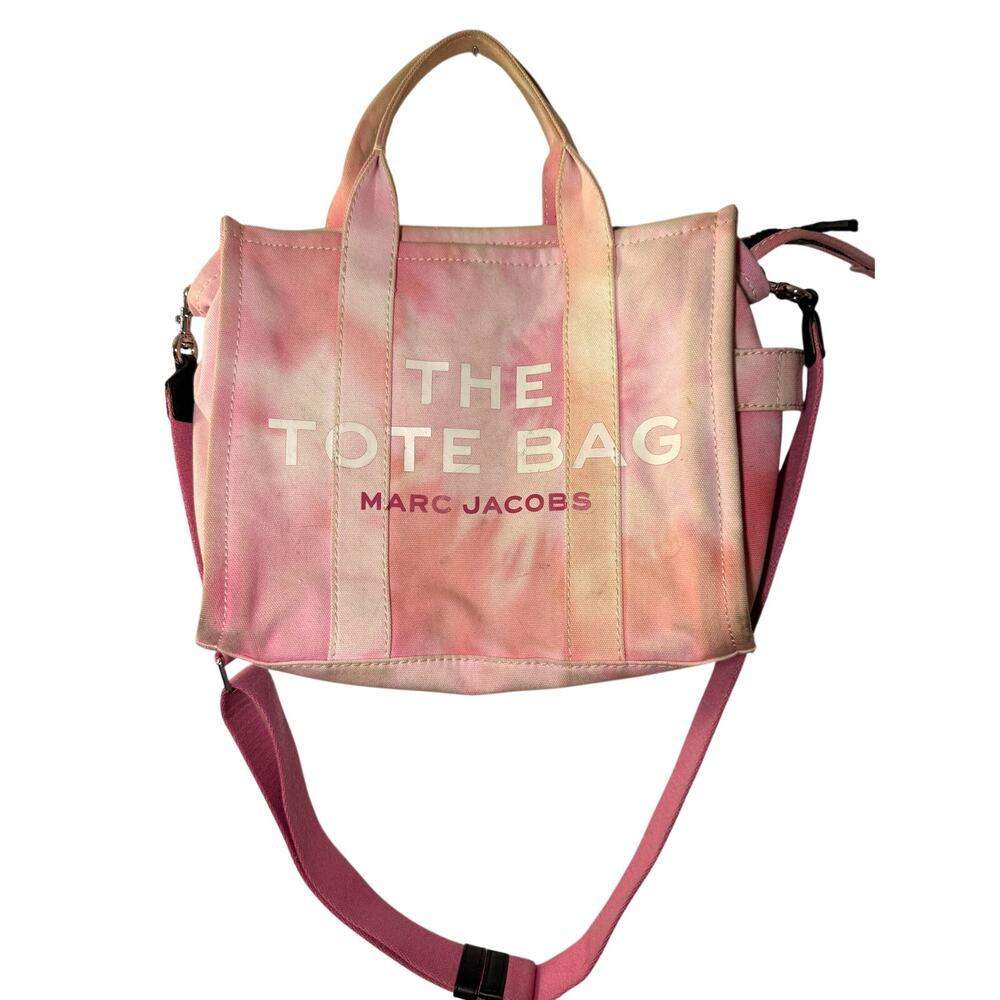 Marc Jacobs The Tote Bag Medium Pink Tie-Dye Canvas
